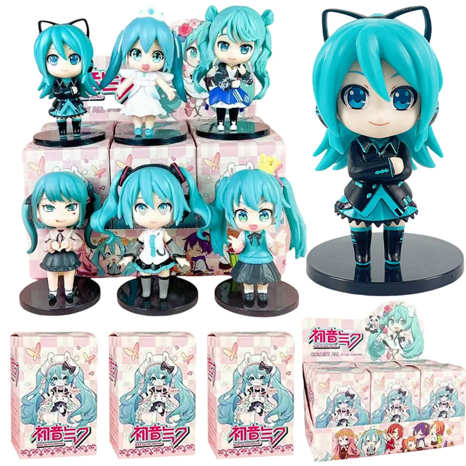 

Hatsune Miku Q версия серии Cinnamoroll Piapro, высококачественная слепая коробка первого поколения, коллекция игрушек, подарок на день рождения