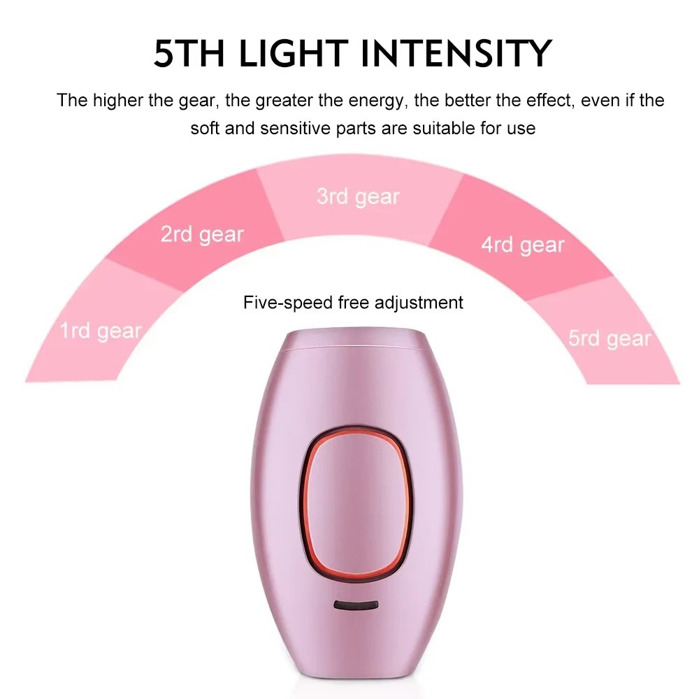 Pulse IPL Women's Epilator Body Pussy Bikini Laser Pulse Hair Removal Shaver Home Equipment R Epilator 500,000 Flashes image 5