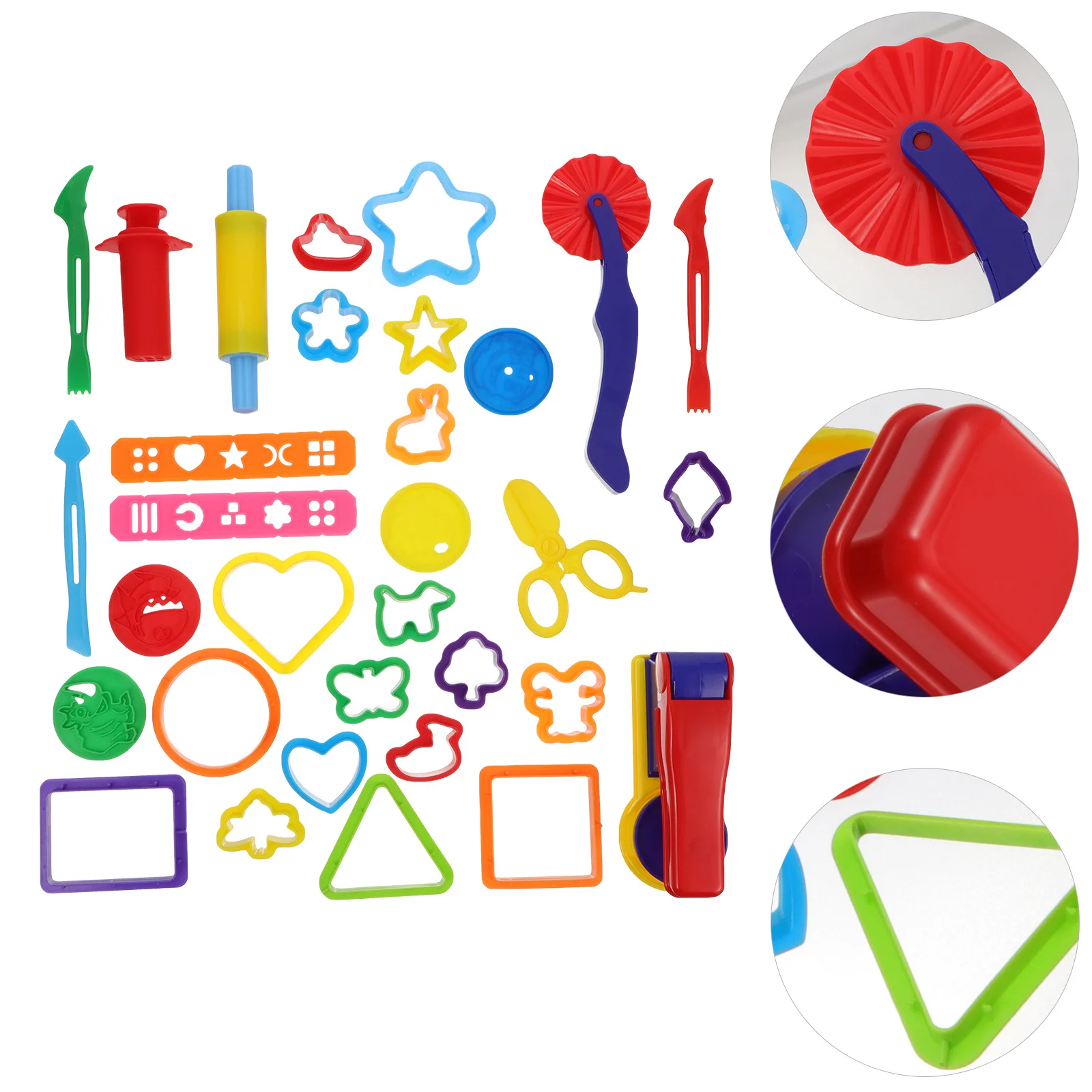 32 stuks kleur klei gereedschap kinderen educatieve doe-het-zelf mallen set voor creatieve kunst ambachtelijke projecten leuk leeractiviteit cadeau voor kinderen