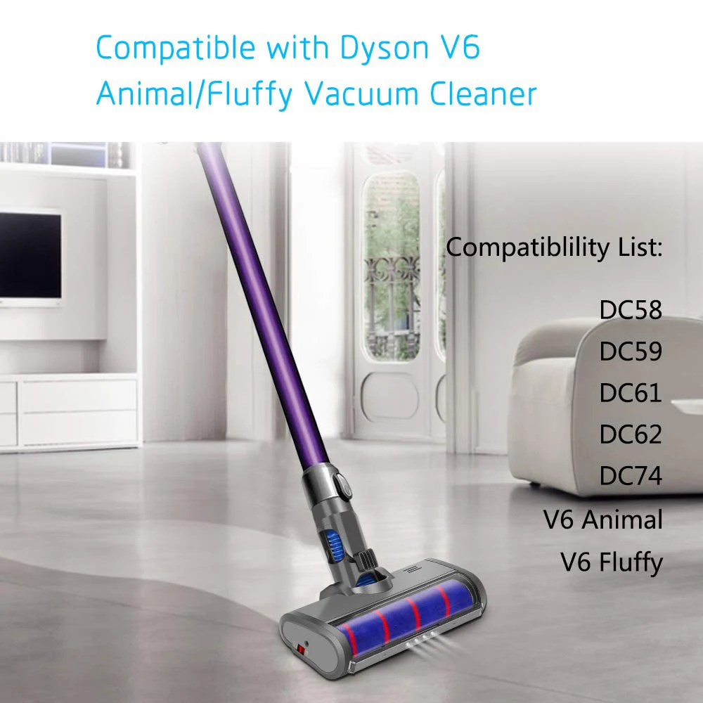 Dyson Aspirador Roller Escova Cabeça, Tapete Anexo, V6, DC45, DC58, DC35, V15, V8, V10, V11, V7, V6