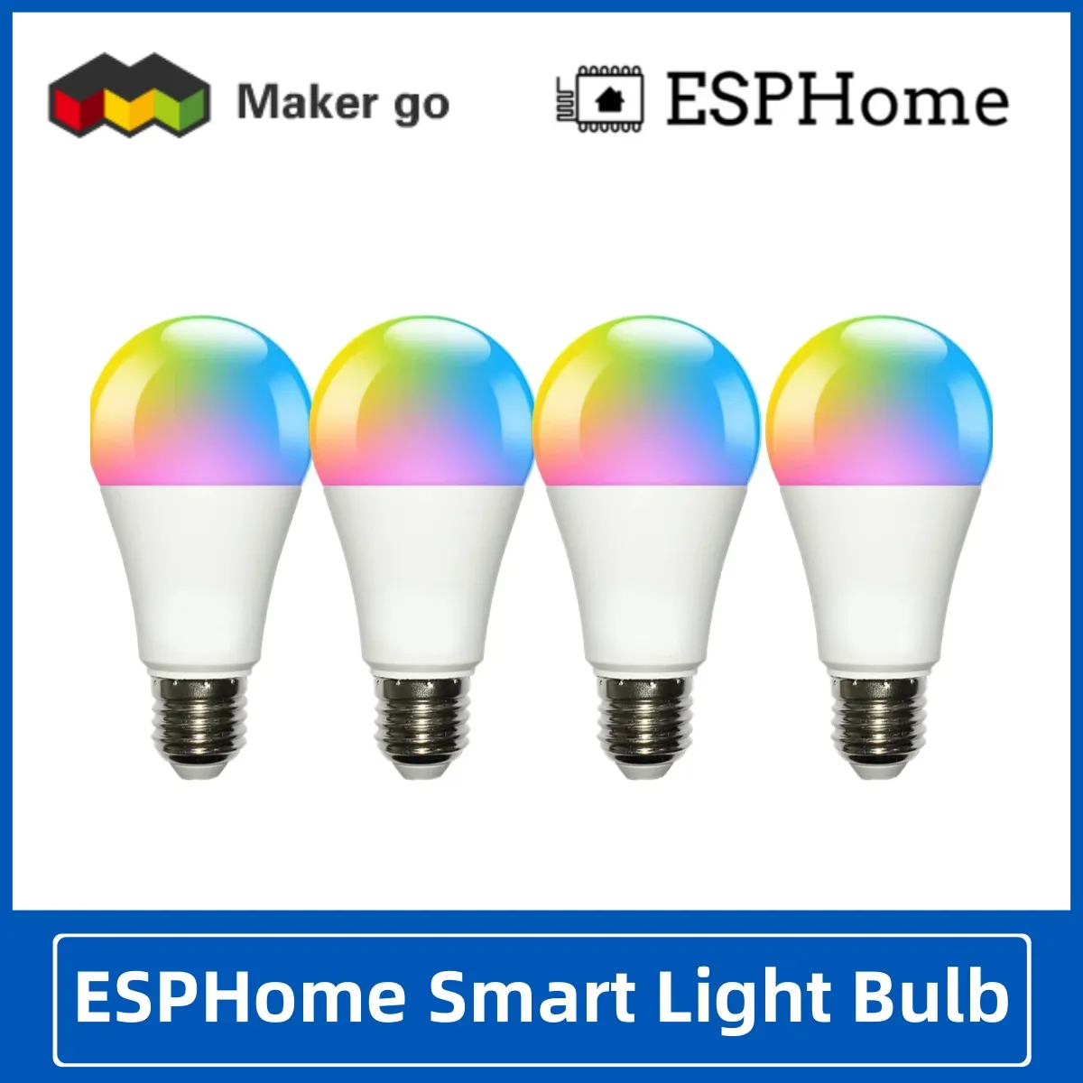 

Умная лампочка ESPHome, лампочка ESP8285 HA E27, 9 Вт, Wi-Fi, лампочки, работает с домашним помощником