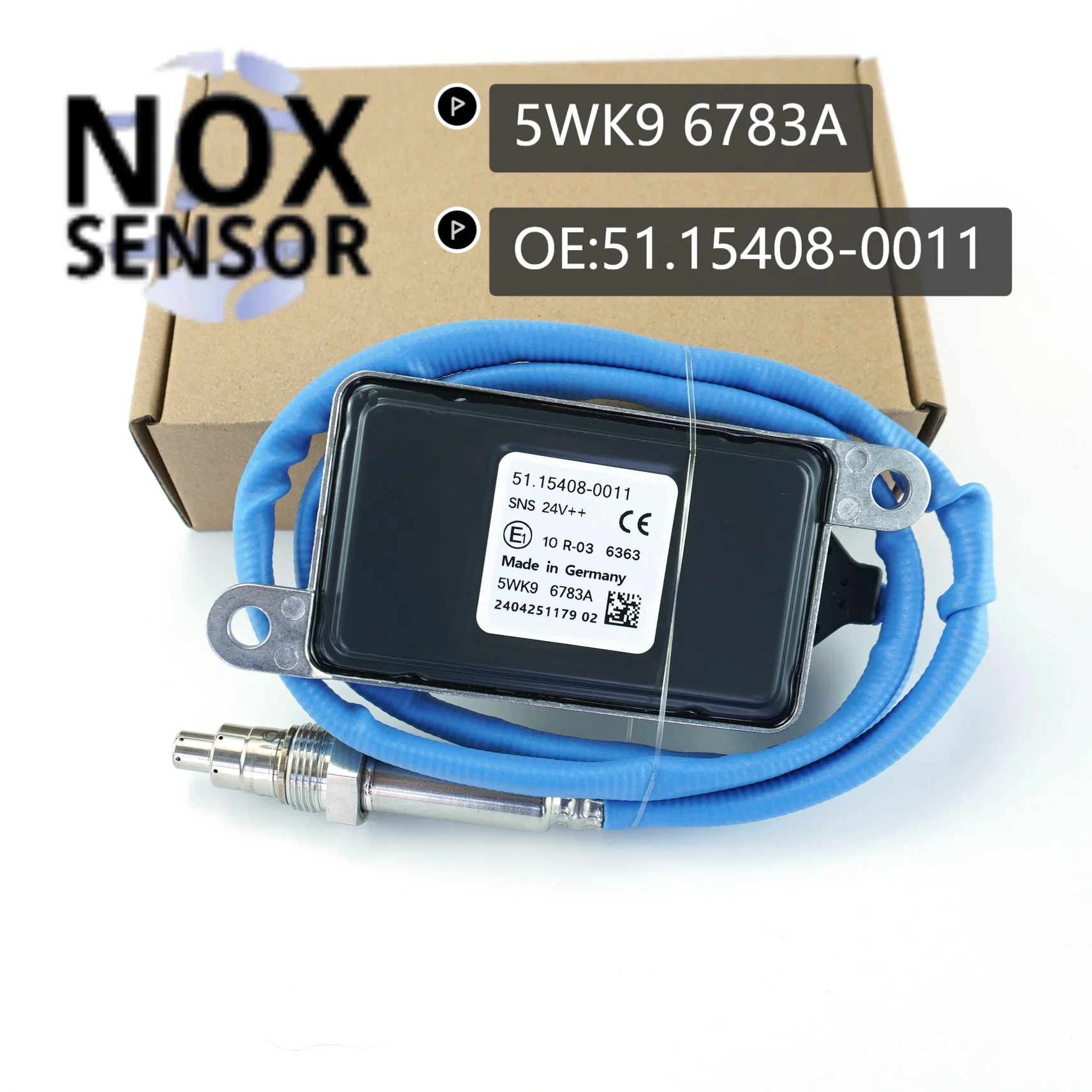 5WK96783A High Quality 24V Nitron Oxide Sensor 5WK96783A 51154080018 51.15408-0011 for MAN Truck Selected Auto Sensor