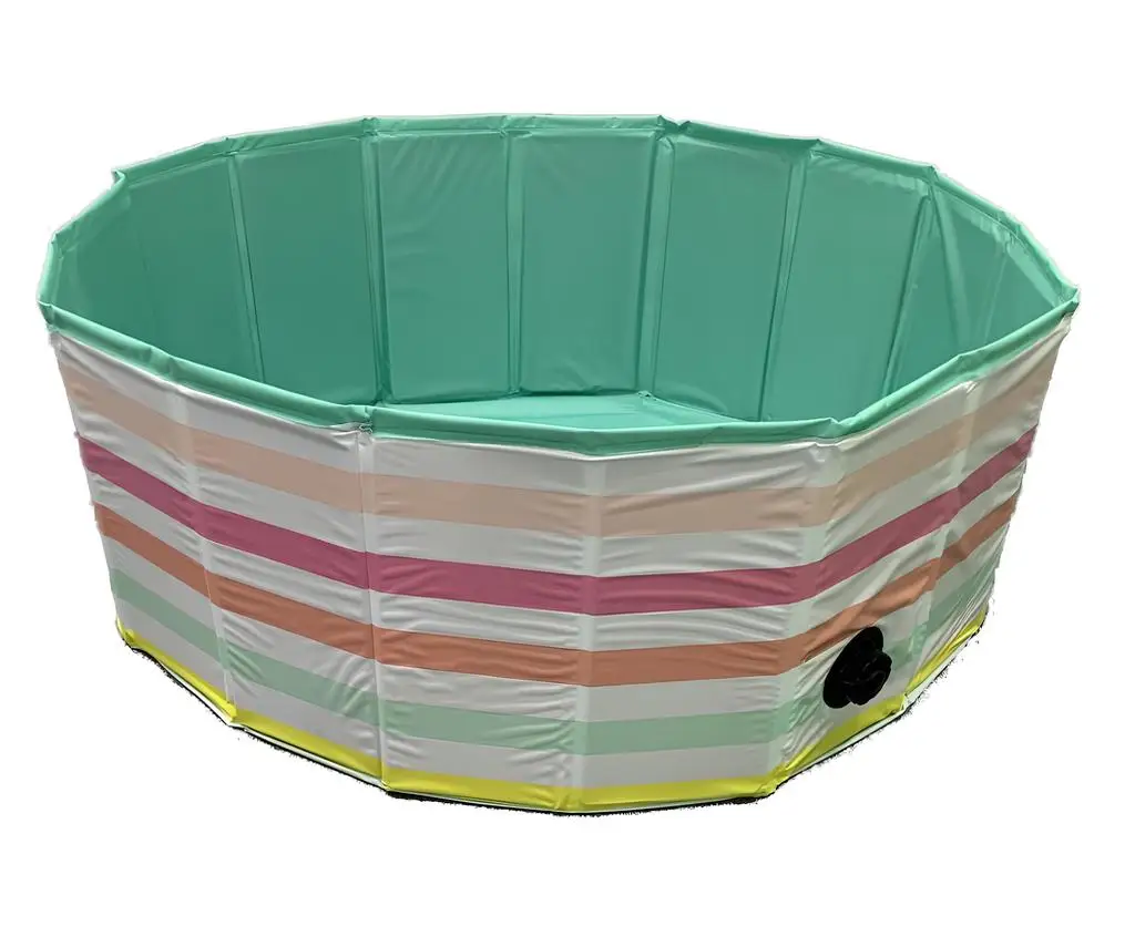 1.6m Foldable Dog Swimming Pool Kids Ball Pool Indoor Outdoor Summer Cool Bath Wash Pools 80-160cm Portable Pet Baby Bathing Tub