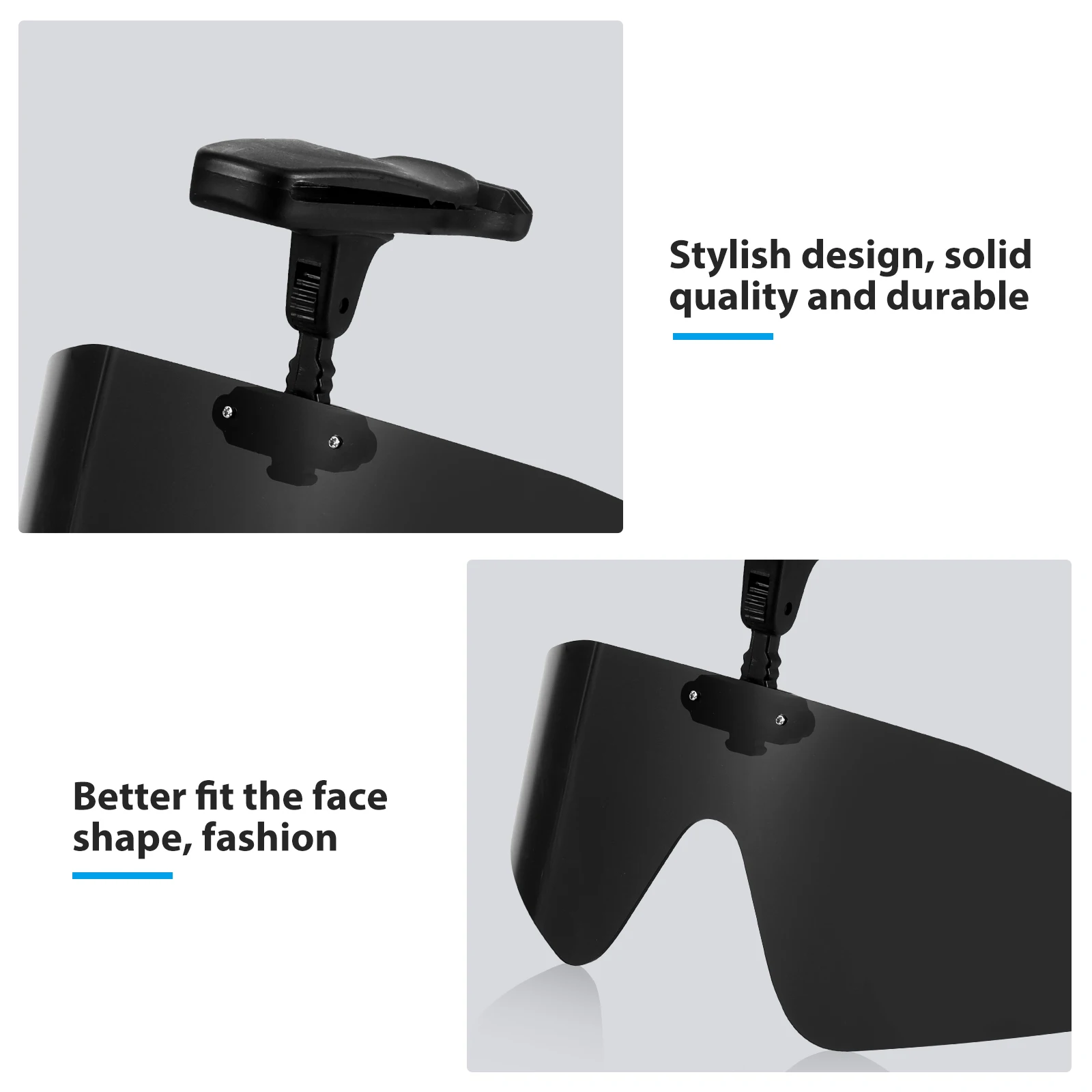 Polarized Fishing Glasses Hat Visors Sport Clips Cap Clip On Sunglasses Anti-UV For Fishing Biking Hiking Riding Eyewear UV400