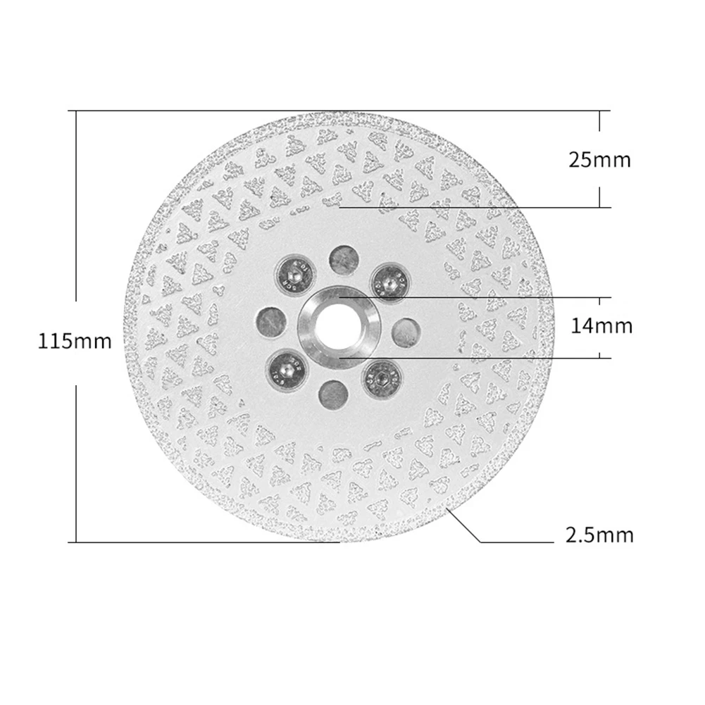 Imagem -02 - Rebolo Diamante M10 Lâmina Cortante Disco para Azulejo Granito Mármore Alta Eficiência 1pc 80125 mm