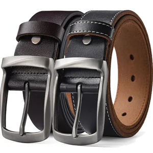Large Size 105-140 150 160 170cm Cowhide Retro Belt Men's Genuine Leather Needle Buckle Waistband Handmade Casual Trend Belt
