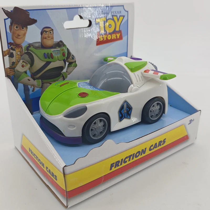 Cartoon Toy Story 5 Styles Buzz Lightyear Woody Jessie Rex Alien Model Inertial Pull-back Free Wheel Car Toys For Kids Boy Gifts
