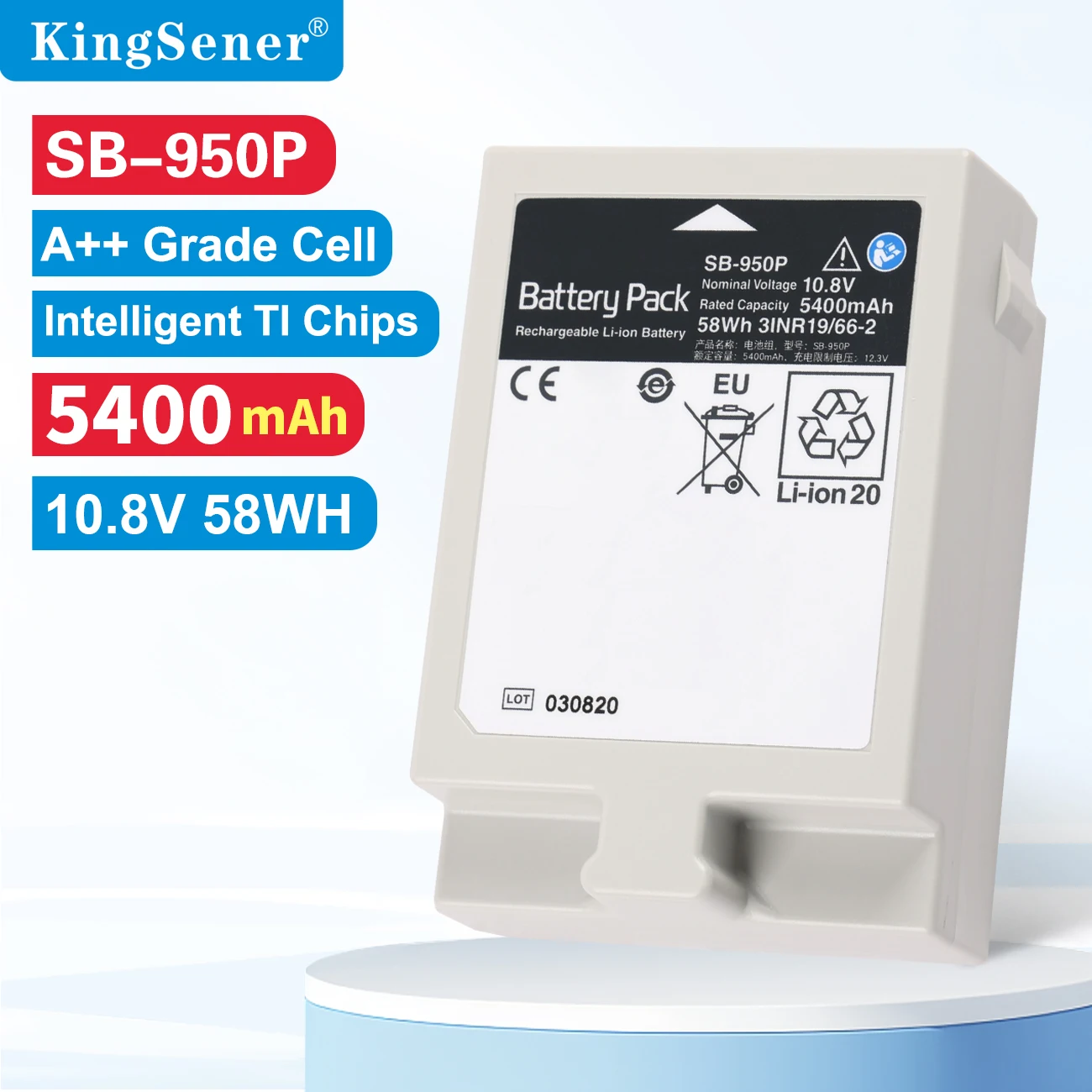 SB-950P Replacement Li-ion Battery for Nihon Kohden Life scope G5 CSM-1501 BSM-1700 WS-151P AA-174P BEDSIDE MONITOR 5400mAh