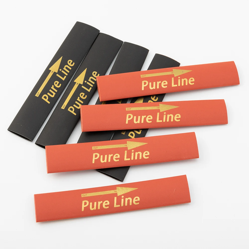 ■   Rurka termokurczliwa PURELINE z logo strzałki, trwała tuleja oznaczająca do kabli audio i samodzielnej organizacji przewodów głośnikowych 7 mm — zdjęcie produktu 5