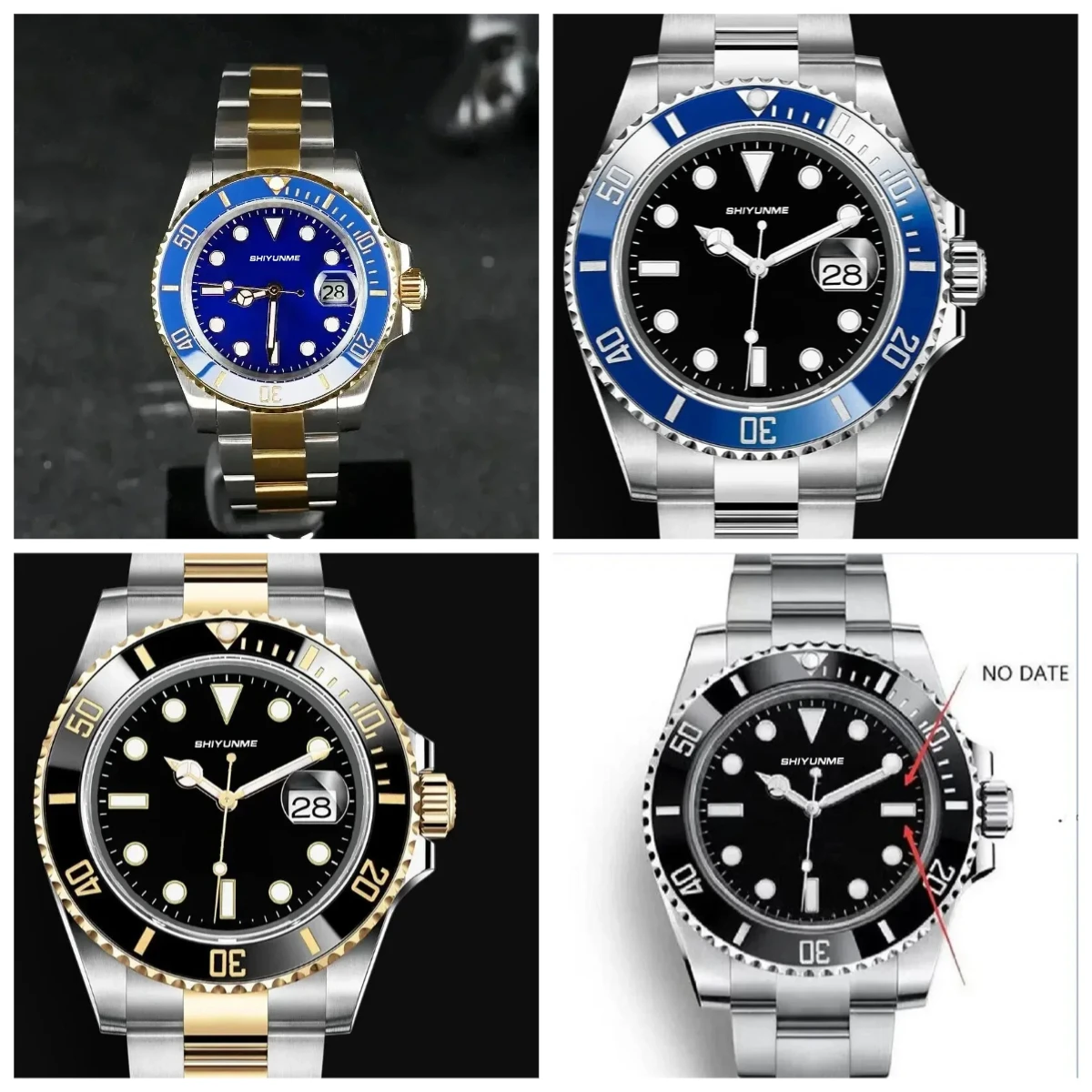 

A186 Магазин Мужские автоматические механические часы 904L Браслет из нержавеющей стали Керамика Водонепроницаемое сапфировое стекло