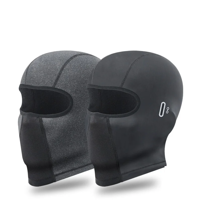 Soft Elastic Outdoor Full Face Cover Cap Riding Bike Cycling Ski Mask Balaclava With Glass Earpiece Holder Hole