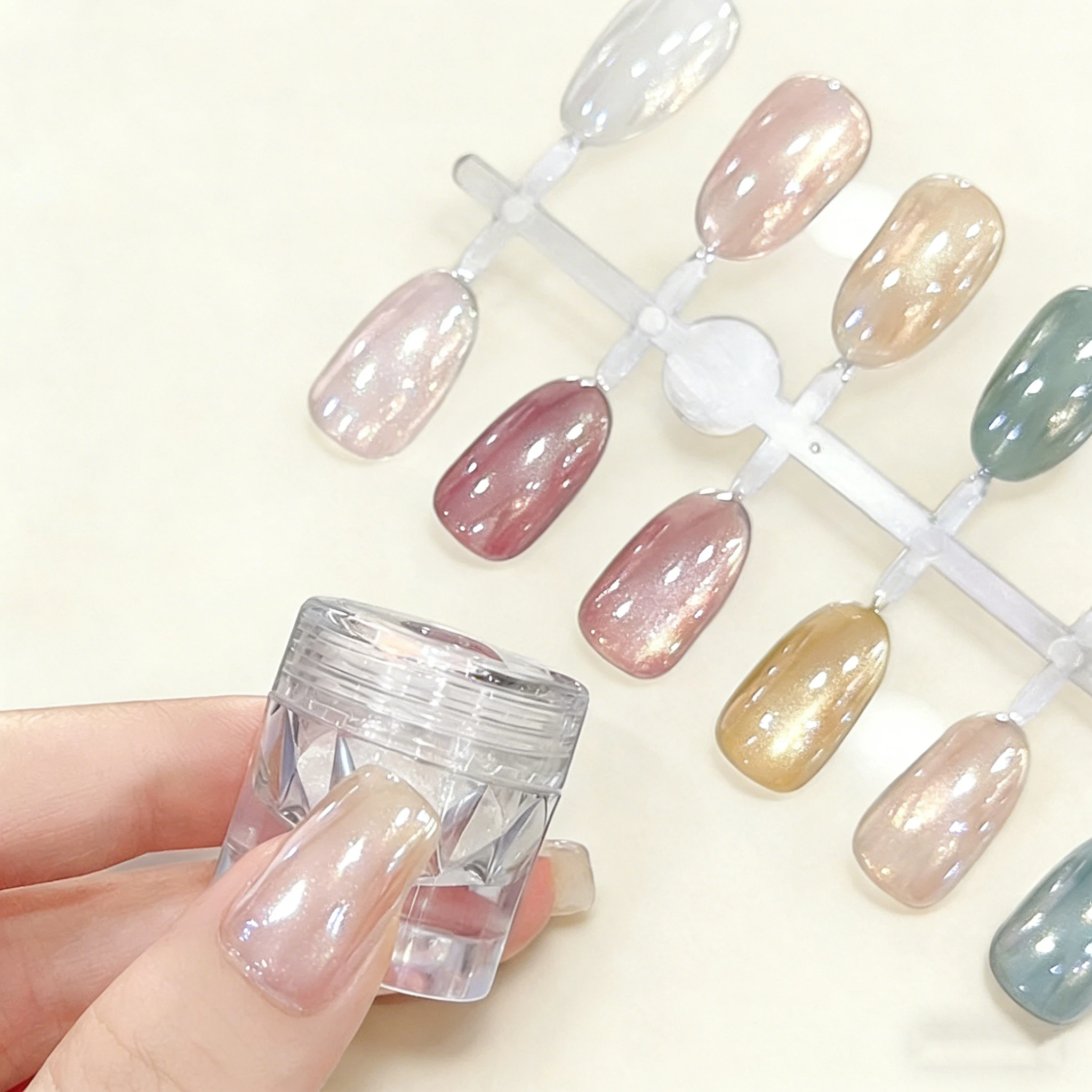 

1 баночка мерцающей пудры для ногтей «Аврора», мелкий глиттер, эффект лунного света, белый жемчуг, хромированный пигмент, декор для маникюра, пудра «Русалка»