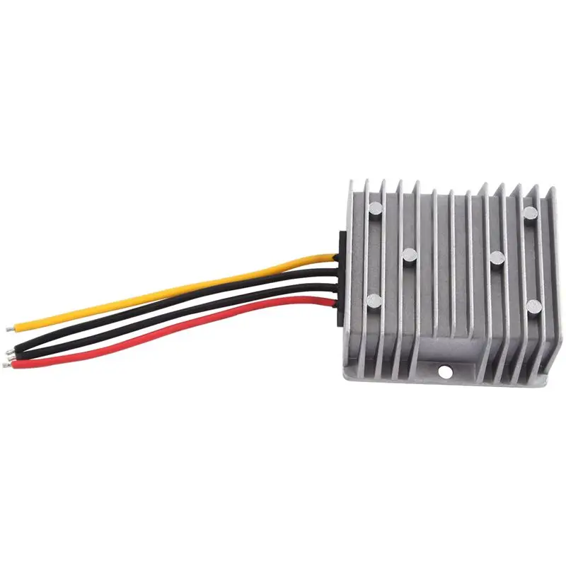1 Piece DC 9-36V To DC 12V 10A 120W Voltage Converter Regulator Gray Metal DC/DC Boost Transformer
