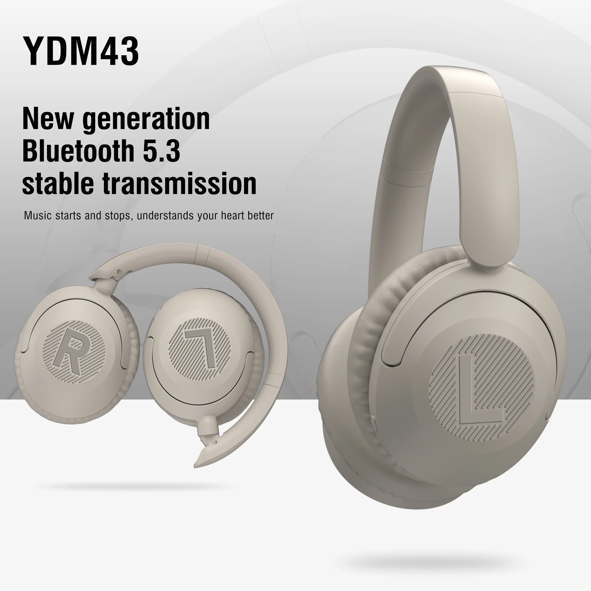 Neuankömmling Sport drahtlose Kopfhörer mit Mikrofon knopfs teuerung HiFi-Stereo-Sound Bluetooth 5,3 Tws Kopfhörer Bluetooth-Headset