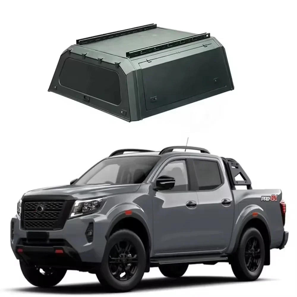 Hard Type Aluminum Alloy Topper Camper Pickup Tonneau Cover 4x4 Pickup Truck Canopy For Frontier np300