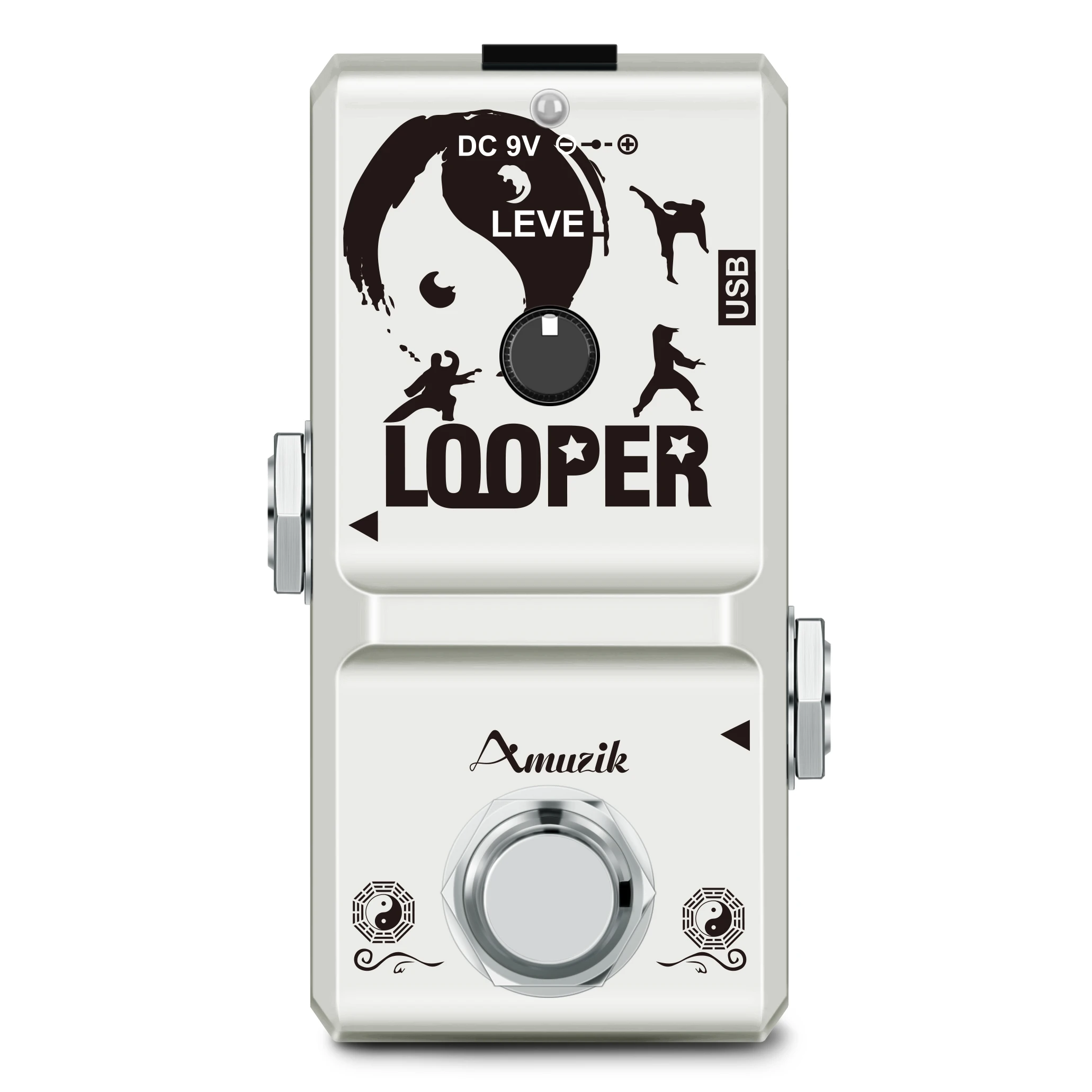 

Amuzik LN-332 48K Looper Electric Guitar Effect Loop Pedal 10 Minutes of Looping Unlimited Overdubs USB Port True Bypass