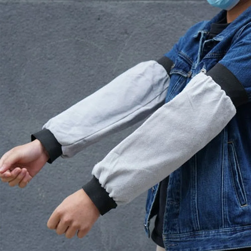 

Non-stick Liner Electric Welding Sleeves Breathable Heat Flame Resistant Welder Protective Sleeves Thickened Anti-scalding