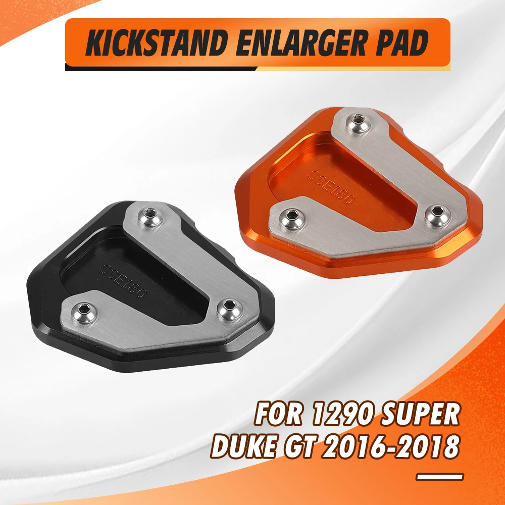 

For 1290 Super Duke GT 2016 2017 2018 Motorcycle CNC Accessories Kickstand Foot Side Stand Extension Pad Support Plate