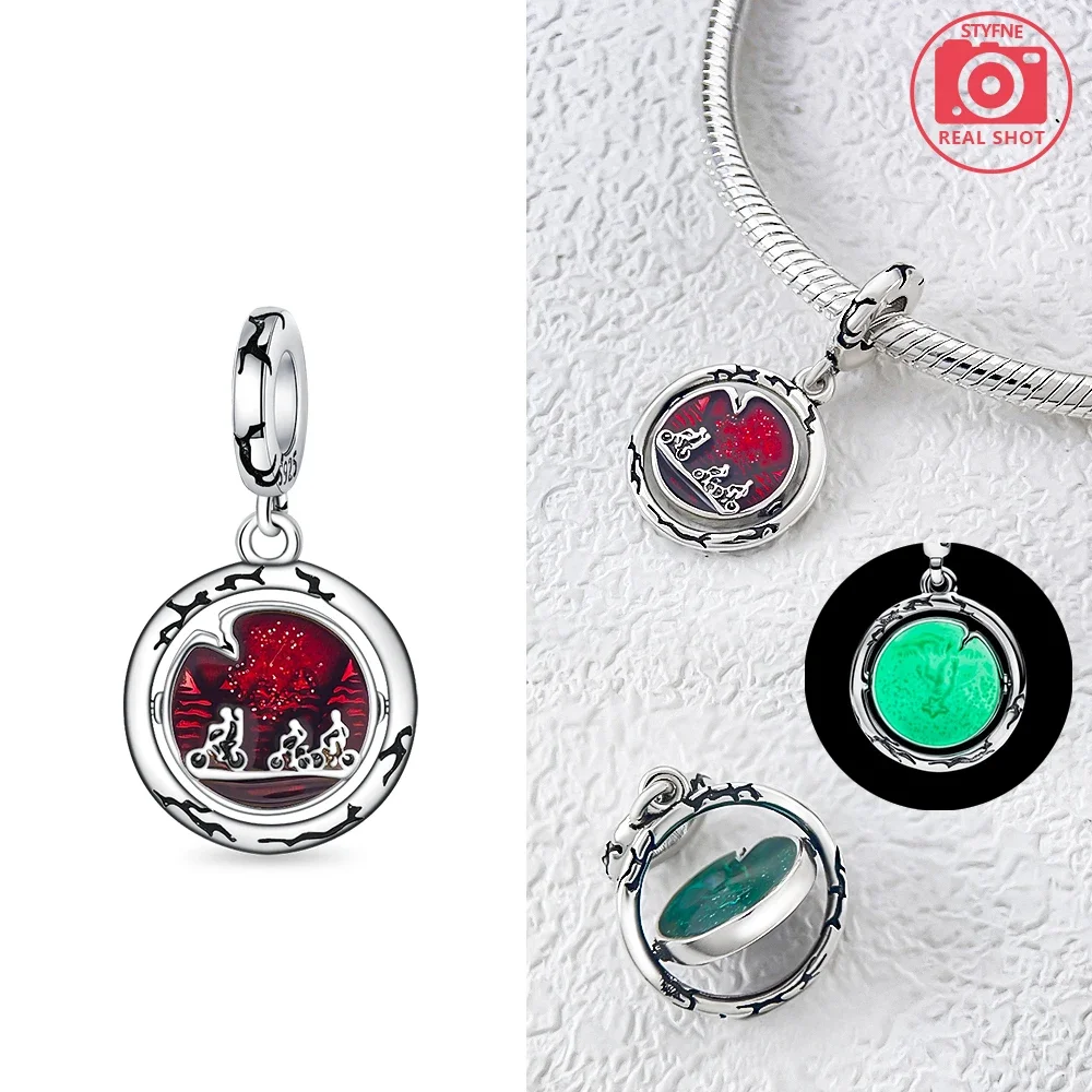 Silver Plated Original 925 Red Bag Charms Heart Ladybug Butterfly Star Beads Fit Original Bracelets Jewelry Gifts for Women