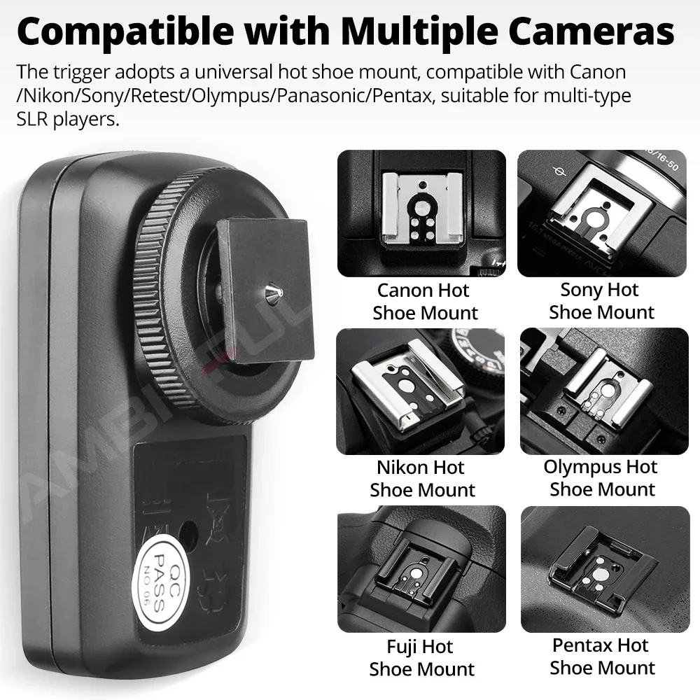 Godox DM-16 Channel Wireless Radio Remote Studio Flash Trigger For Canon Nikon Olympus Pentax Cameras