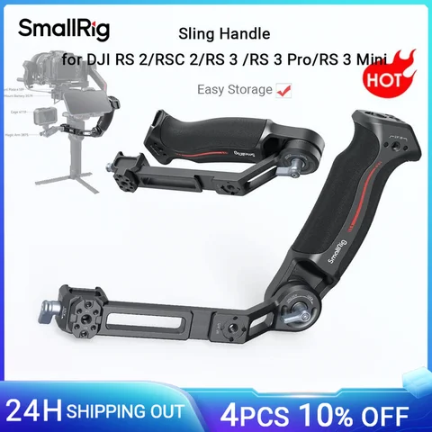 Smallrig sling alça dupla/montagem de monitor/acessório de braçadeira nato para dji rs 4 mini/rs3/rs3 pro/rs4 pro/rs4 estabilizador 3028b