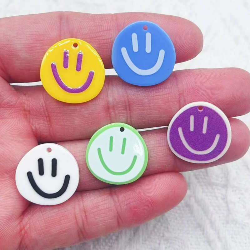 10pcs Lovely Smiling Face Charms For Jewelry Making findings diy Bracelets Earring Necklace Craft Pendants