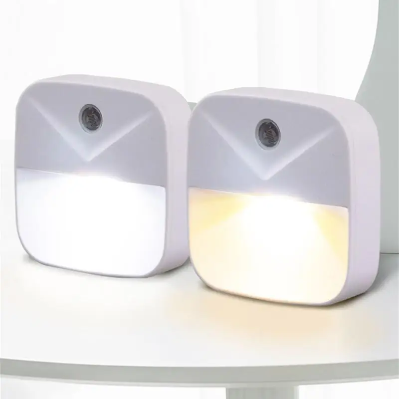

2PCS LED Night Light with Smart Motion Sensor EU Plug 220V Wall Lamp for Home Aisle WC Hallway Stair Kitchen Bedroom