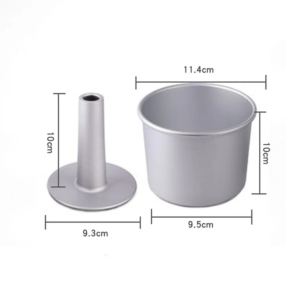 Chiffon Cake Pan in Aluminum Alloy with Removable Bottom and Anodized Coating for Consistent Baking Performance