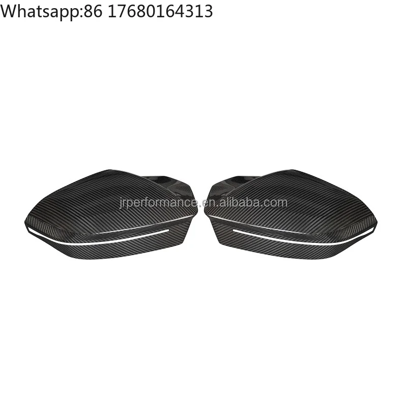 For 5 Series G60 Car Side Mirror Cover Dry Carbon Fiber Left Cabin Drive Rearview Mirror Housing for BMW 2023-up