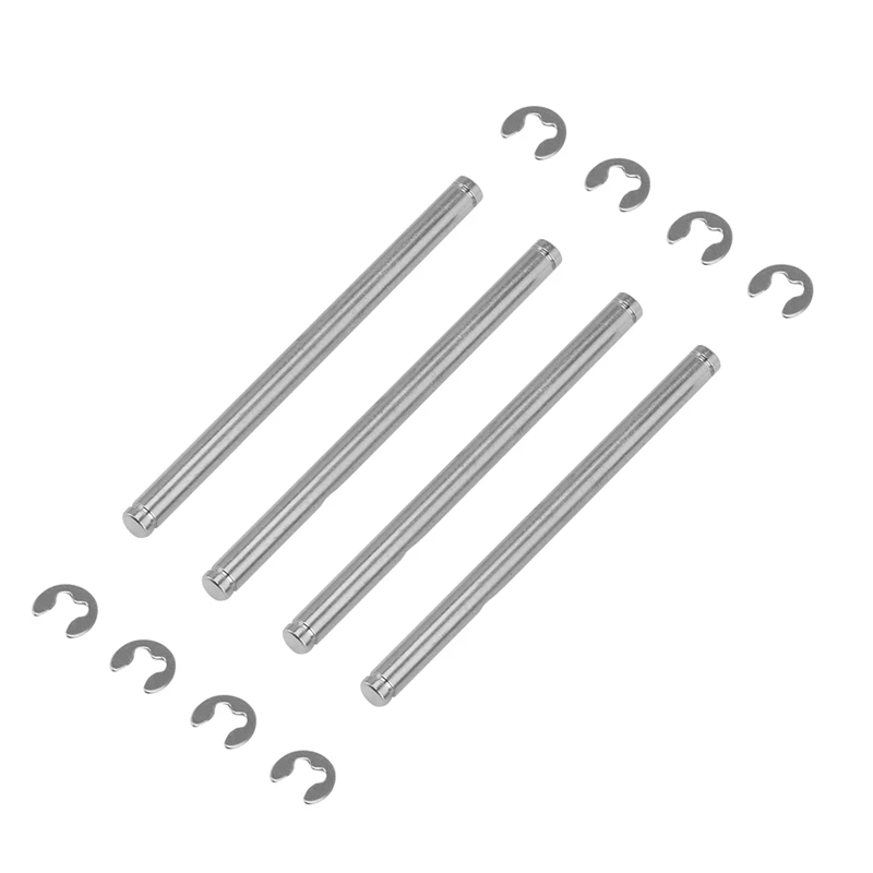 1set Suspension Pins 44mm with E-Clips for 1/10 Traxxas Slash 2WD Rustler/Stampede/Bandit/Slash