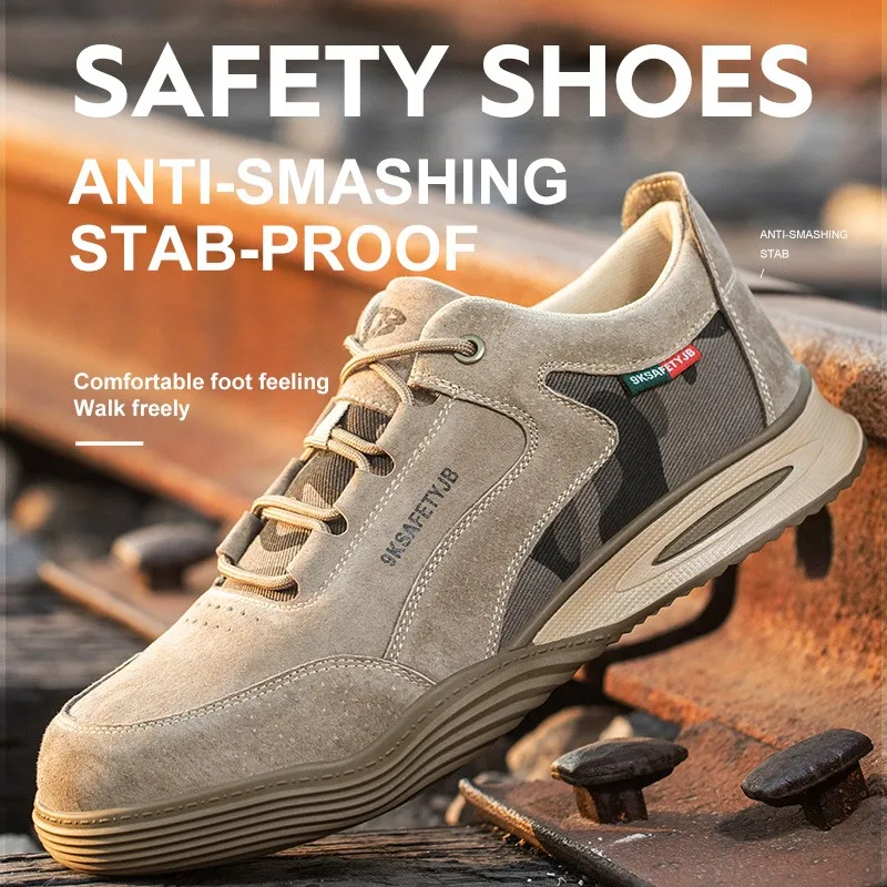 

2023 New Zapatos De Seguridad Safety Shoes Men's Outdoor Anti-smashing Anti-piercing Working Shoes Fashion Sneakers