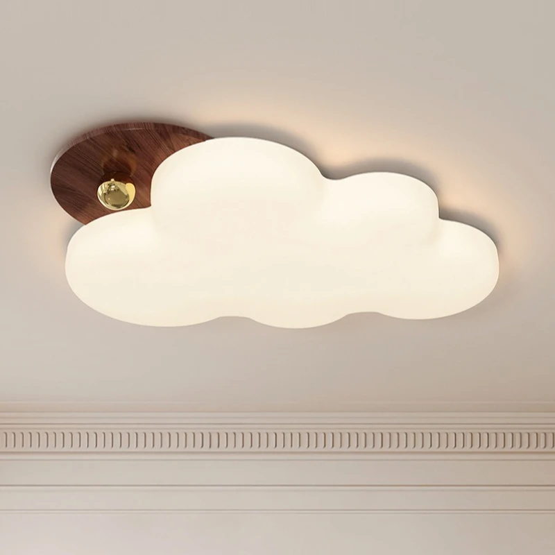 LED Bedroom Ceiling Light Medieval Children's Room Eye Protection Creative Cloud Lamp Study Parlour Decoration Lighting Fixtures