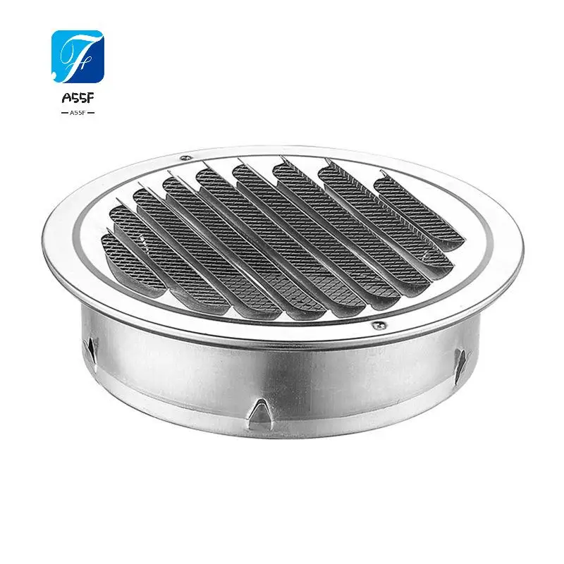 

A55F-80 мм вентиляционная решетка из нержавеющей стали, защита от насекомых, воздуховод для наружной стены дома, вентиляционные инструменты, вытяжные вытяжки