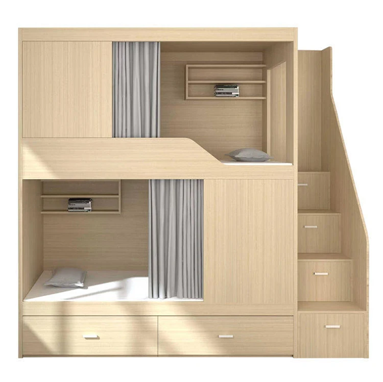 Cápsula espacial dormitorio de estudiantes apartamento E-Sports Hotel literas de madera cama cápsula japonesa