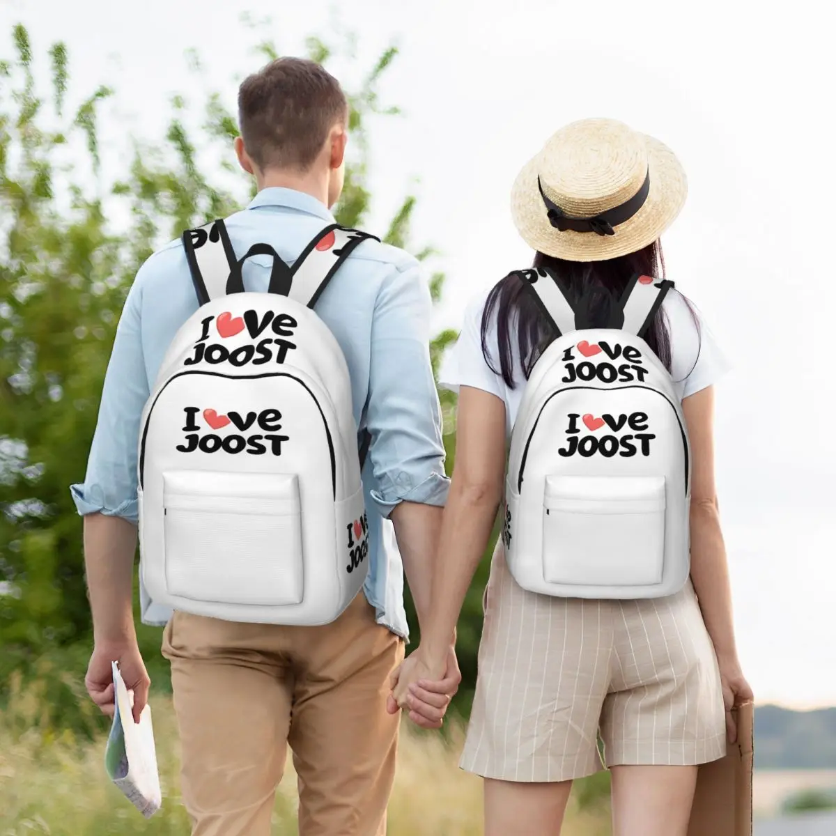 Ich liebe joost klein euro visions 2024 Mode Rucksack Outdoor Student Arbeit Tages rucksack für Männer Frauen Laptop Segeltuch taschen