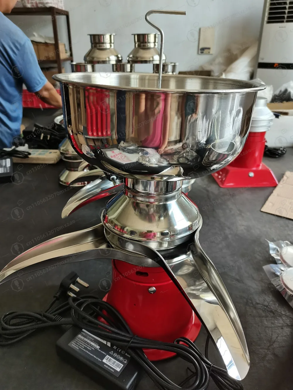 Stainless Steel Electric Milk Cream Separator Centrifugal Skimmer Butter Making Machine For Home Dairy Processing