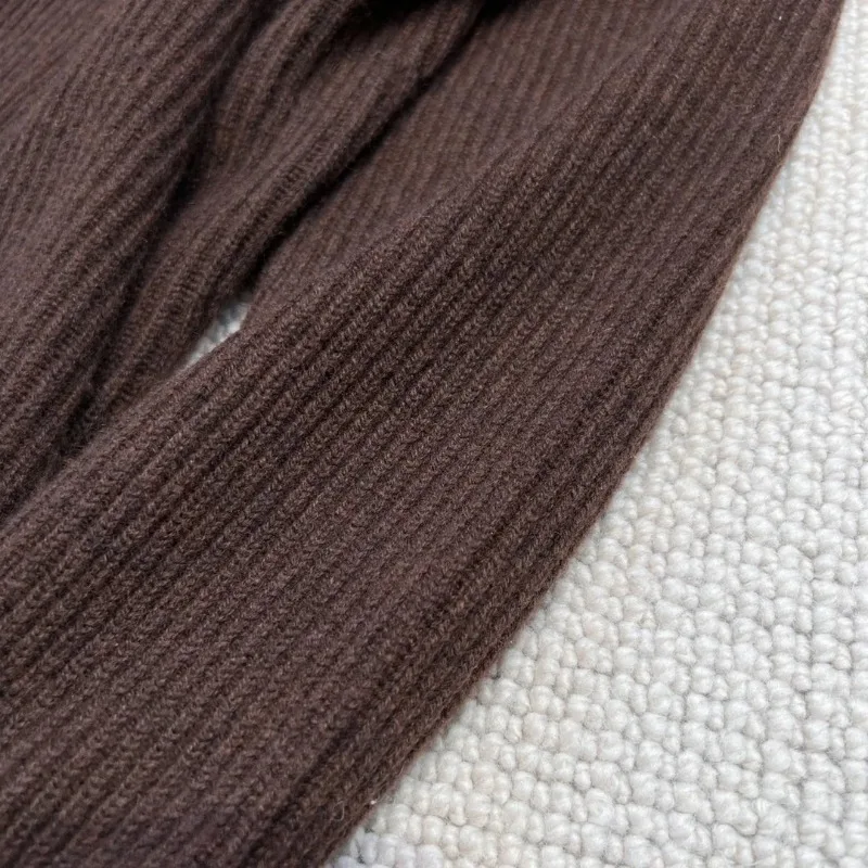 100% Cashmere Jersey Dropped Shoulders Loose Fit Pullover Women Sweater