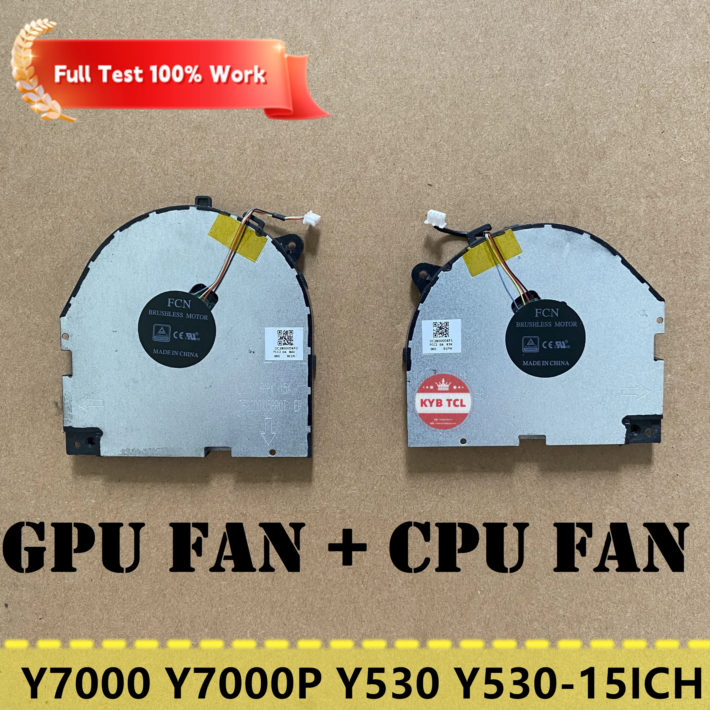 For Lenovo Legion Y7000 Y7000P Y530 Y530-15ICH Y530-15 Laptop GPU Or CPU Cooling Fan DC28000DKF0 DC28000DRF0 DC28000DKF1