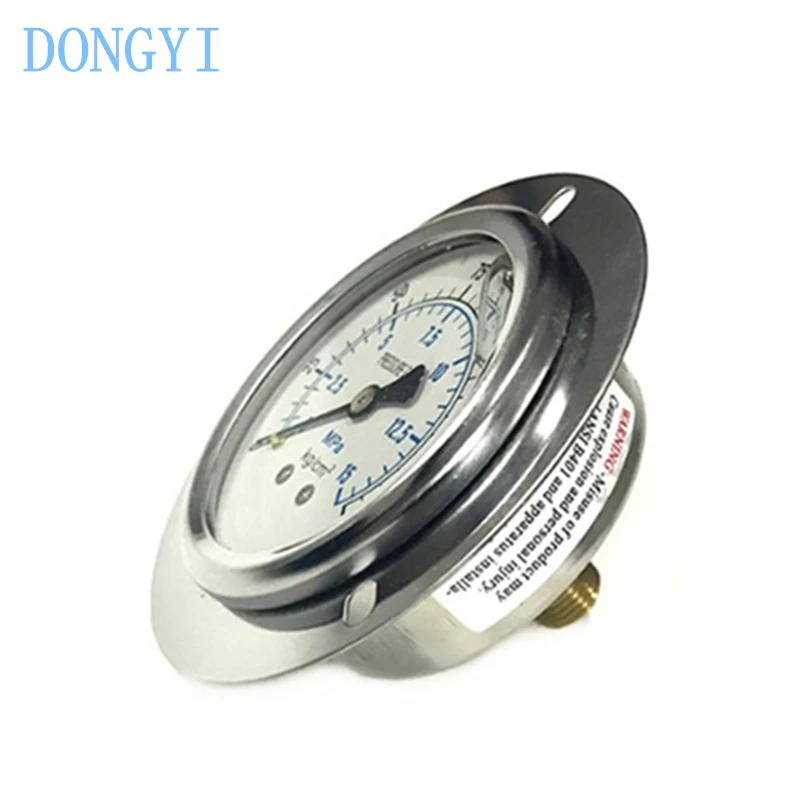 YN60ZT Shock Resistant Oil Pressure Gauge M14X1.5 Hydraulic Gauge
