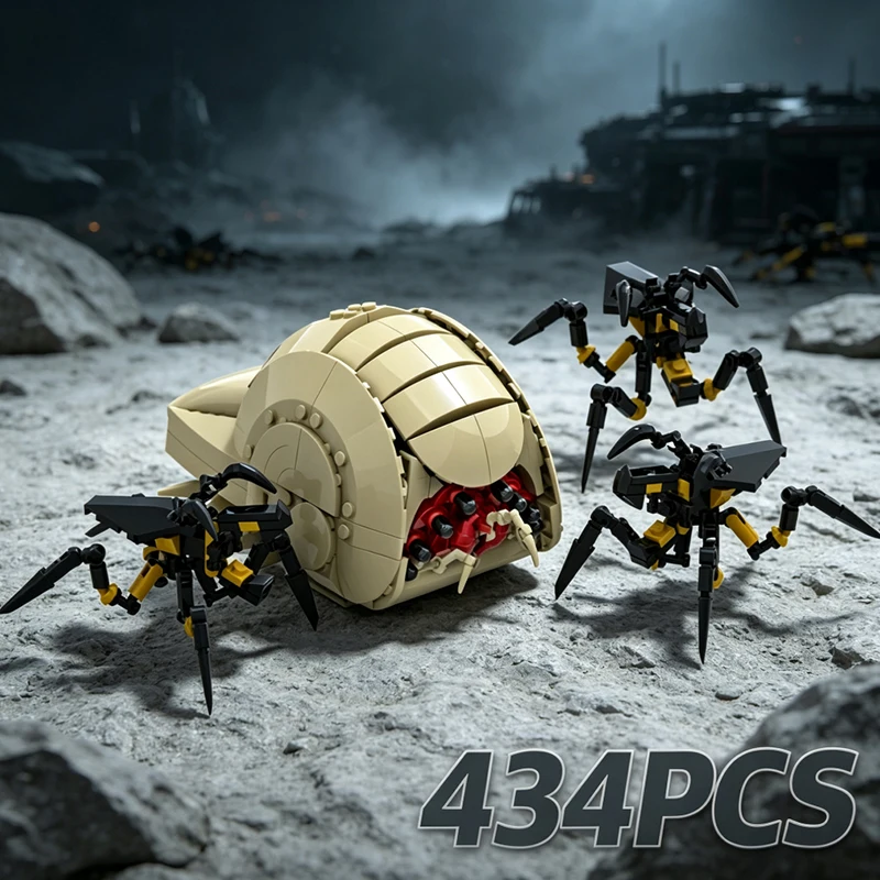 MOC Alien Insect Nest Building Blocks DIY Assembled Bricks Bug Hive Model Desktop Ornament Collectible Toy Gift for Teens Adults