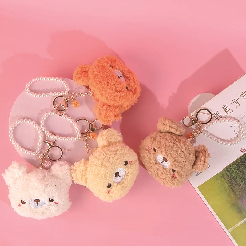 new Cute Delicate coin purse bubble bear pendant  creative decorate soft  fashione keychain   darling doll couple sweet gift