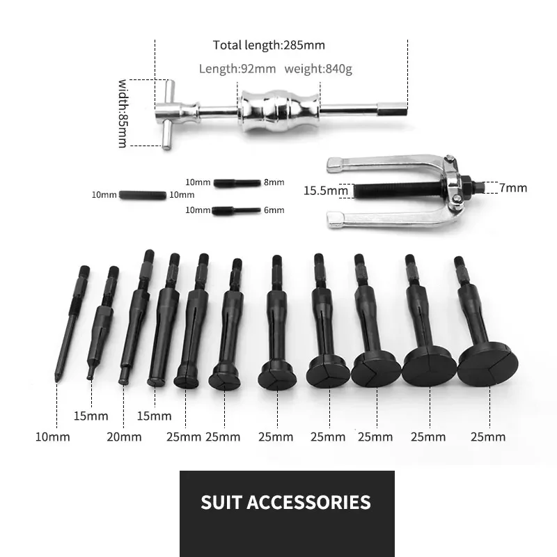 16pcs Car Inner Bearing Puller Pilling inner bearing roller Automotive Machine Tool Kit Car Diagnostic Tools