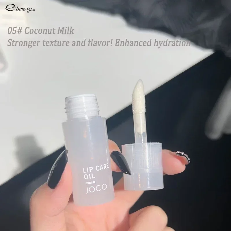 Lip Oil Glass Lip Gloss Fragrance Non-sticky Moisturizes Lip Tint Lip Plumper Lip Care Serum Primer Transparent Big Brush Head