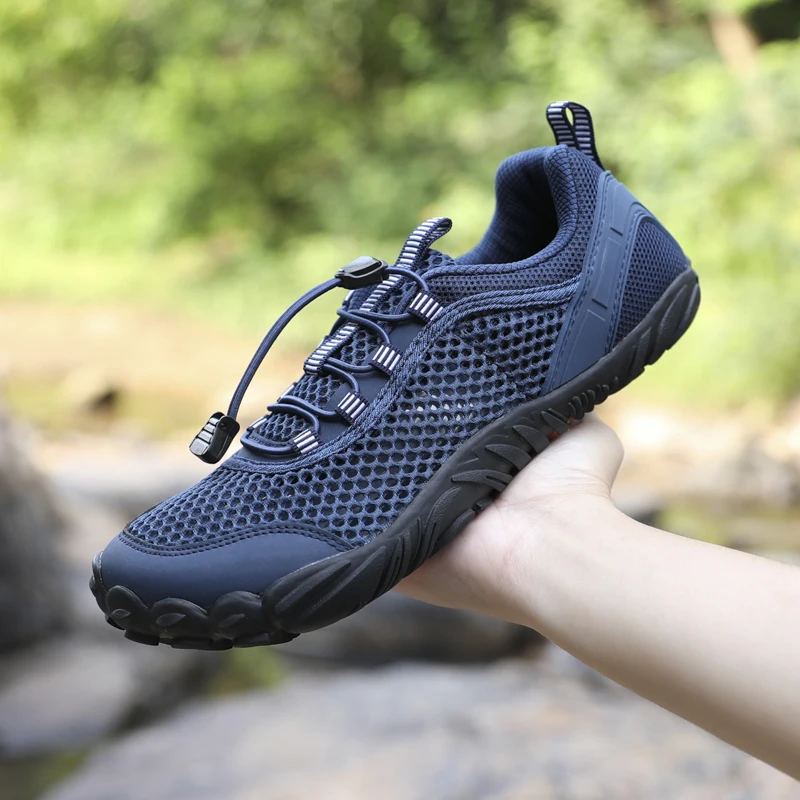 Men Water Shoes Five Finge Upstream Wading Outdoor Activities Quick-Drying Barefoot Shoe Swimming Shoe Anti Slip Sneakers Unisex