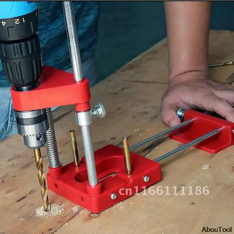 Woodwork Positioning Tool Drill Locator Precision Positioner Fixture Position Panel Fixing Clip Carpenter Tool Metal Hole Punch