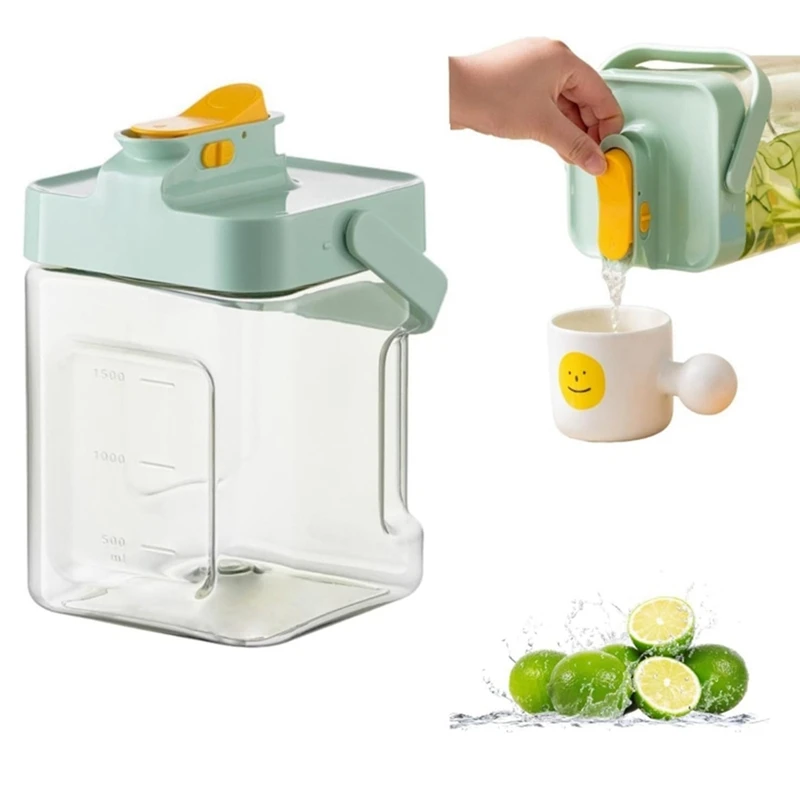 Summer Drink Dispenser With Tap, Large-Capacity Juice Drink Dispenser, Cold Kettle With Faucet