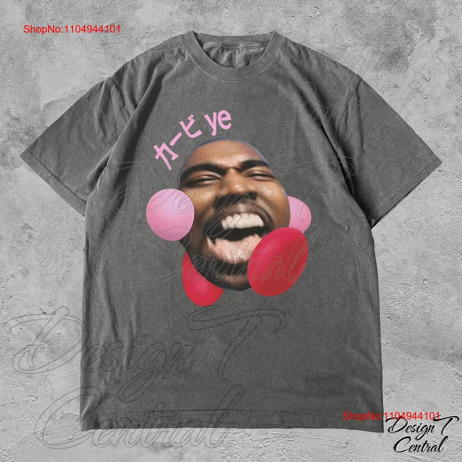 

Футболка Kirbye Ye Funny Kanye Parody Cursed Stupid Meme Hard Dumb Unhinge Weird Gag винтажная стираная уличная одежда универсальная повседневная одежда
