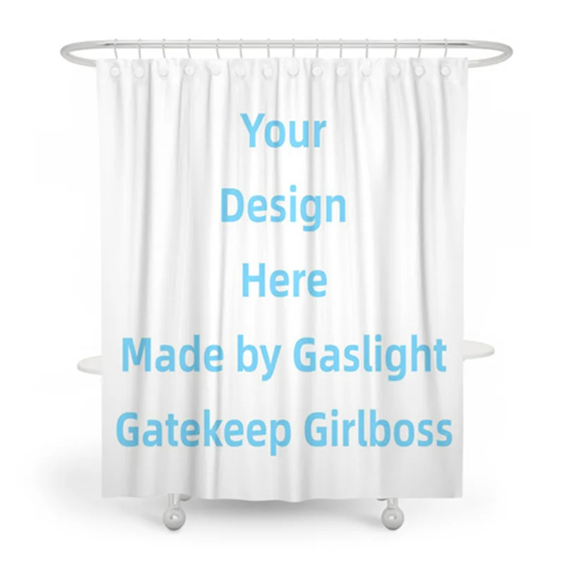 

Gaslight Gatekeep Girlboss занавеска для душа с люверсами и крючками для декора ванной комнаты