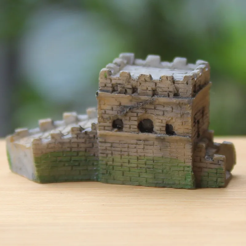 Miniature Landscape of the Great Wall of China Round Fortress Square Castle, Bunker Sand Table, Children Cognitive Building Mode