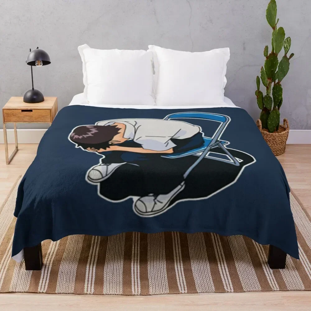 Shinji Ikari Throw Blanket Weighted blankets and throws christmas decoration Giant Sofa Blankets